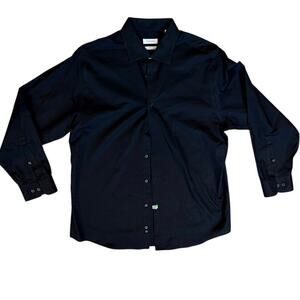 Calvin Klein Regular Fit Performance Non-Iron Shirt – Black – 16.5 / 32–33